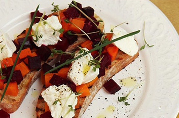 Брускетта с овощами